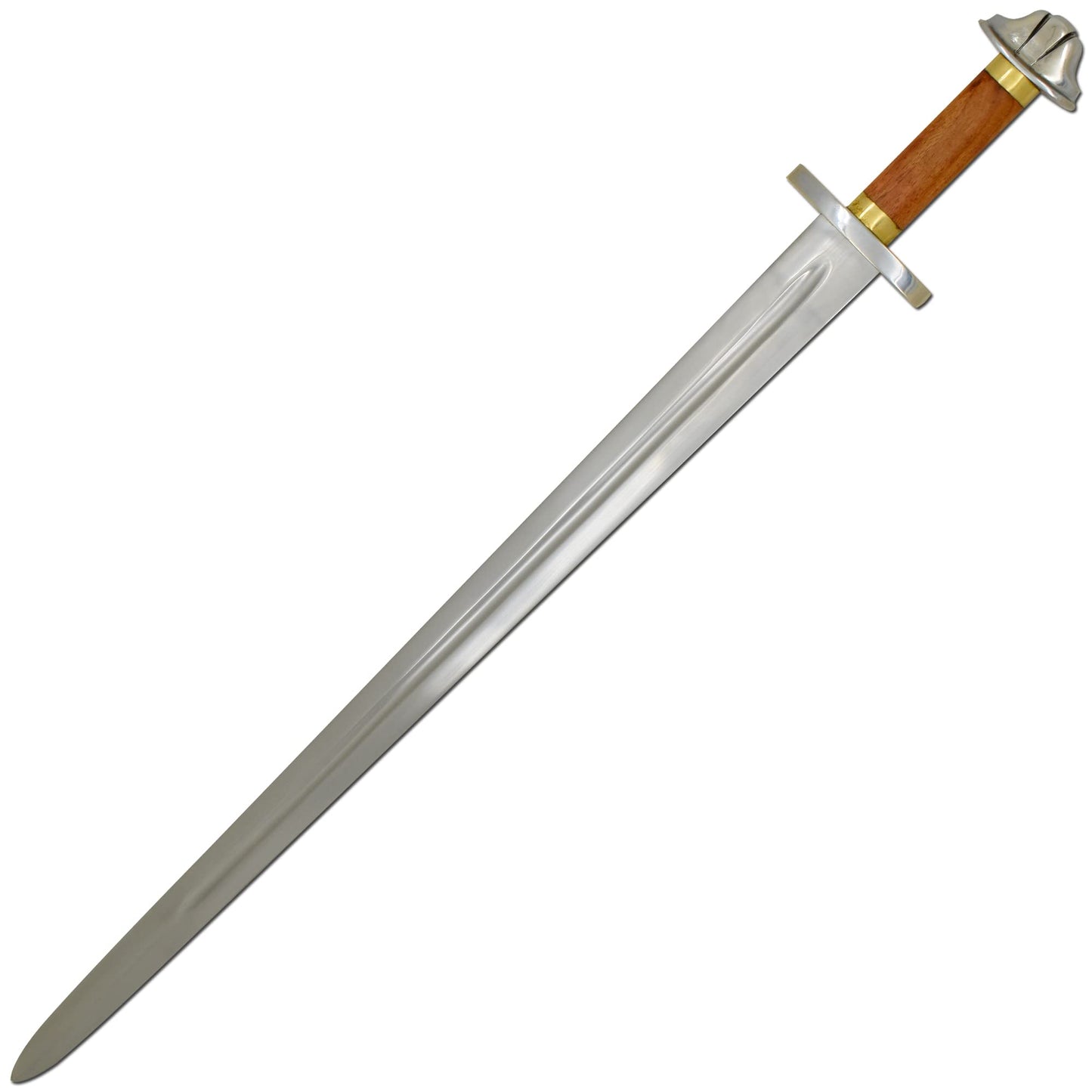 Ouse 10th Century Lobed Thane's Sword with Scabbard Battle Ready and Sharp