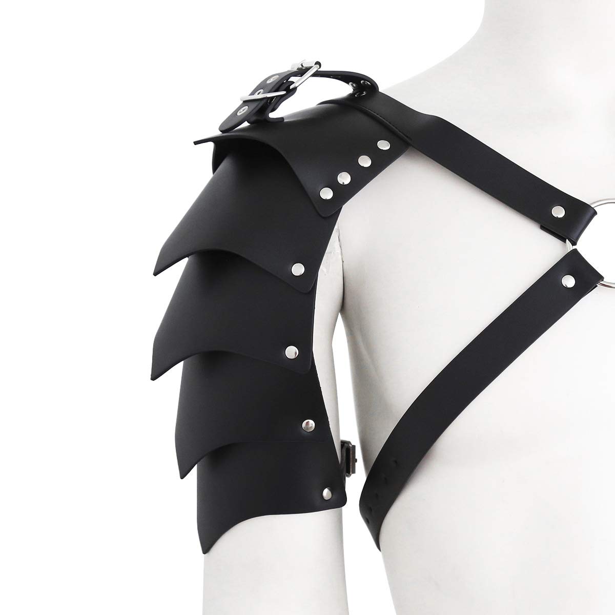 SJYFAL Men Leather Shoulder Armors