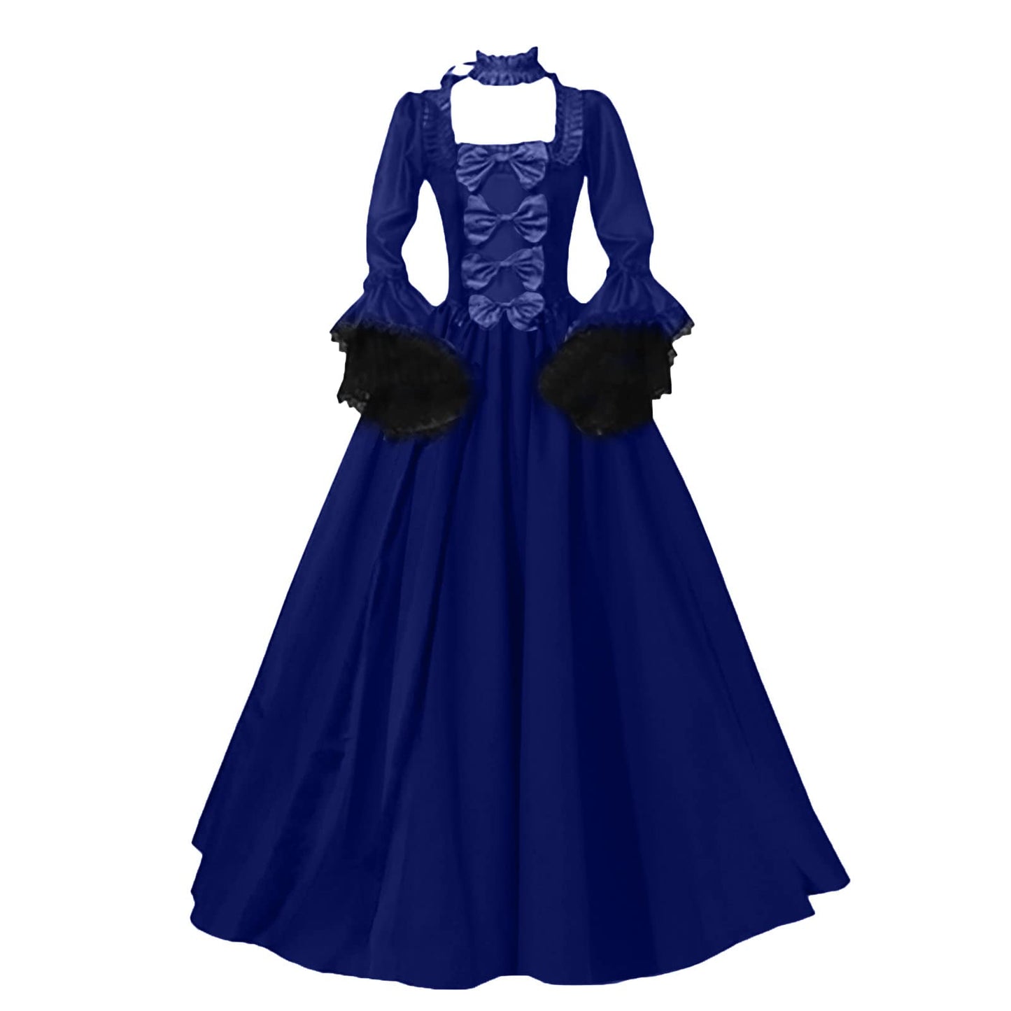 Wine Gothic Witch Medieval Wedding Dress Renaissance Dress for Women