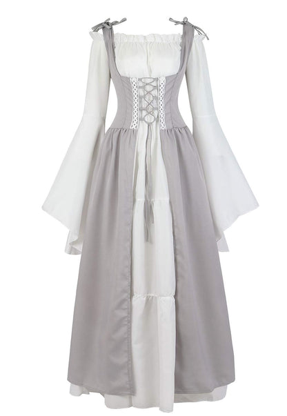 Renaissance Dresses for Women Medieval Costume Irish Long Over Dress Victorian Vintage Halloween X-Large 6508-dark Green
