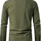 Men's Long Sleeve Shirts Retro Style Lace up for Medieval,Viking,Hippie Halloween Cosplay Pirate Renaissance Costume Small Khaki
