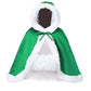 Fur Edged Wedding Capelet with Hood in 18 Colors