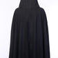 Women's Calf Length Cotton Lining Cloak