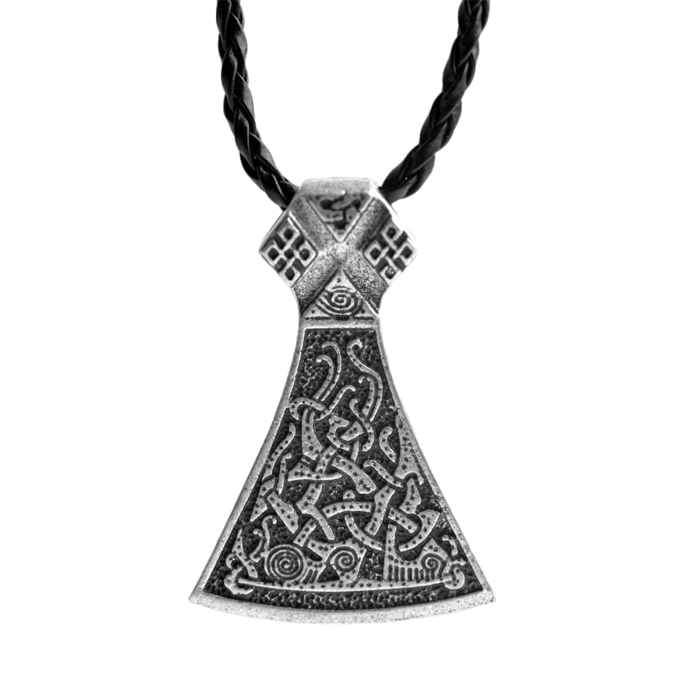 LANGHONG 1PCS Norse Viking Necklace For Men Compass Vegvisir Necklace Original Talisman Jewelry Antique Silver