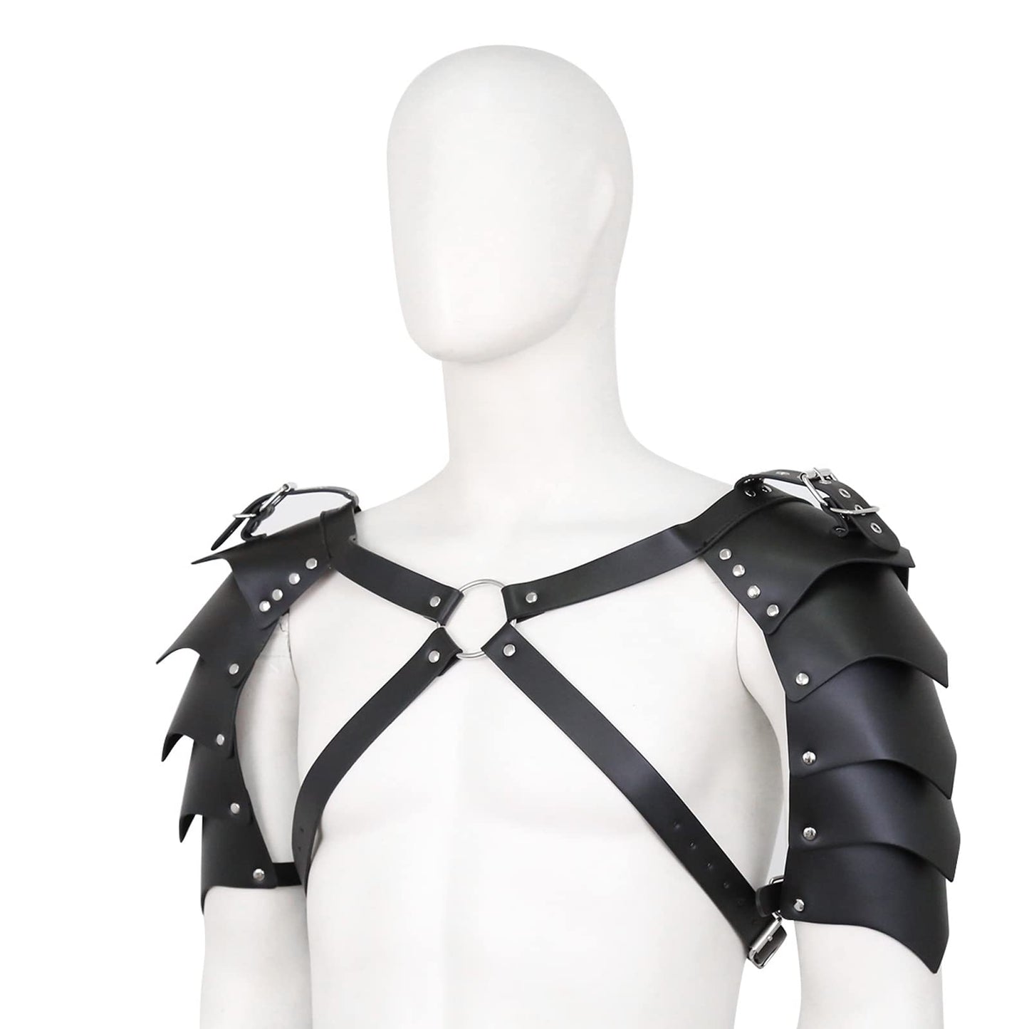 SJYFAL Men Leather Shoulder Armors