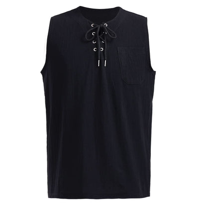 Linen Ruched Chest Viking Peasant Undertunic