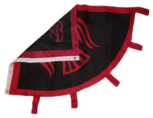 Trade Winds 3x5 Viking Raven Red Black 150D Woven Polyester Nylon Flag 3'x5' Banner Grommets Heavy (UV Fade Proof Heavy Duty Wind Resistant Fabric)