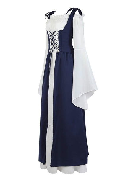 Renaissance Dresses for Women Medieval Costume Irish Long Over Dress Victorian Vintage Halloween X-Large 6508-dark Green
