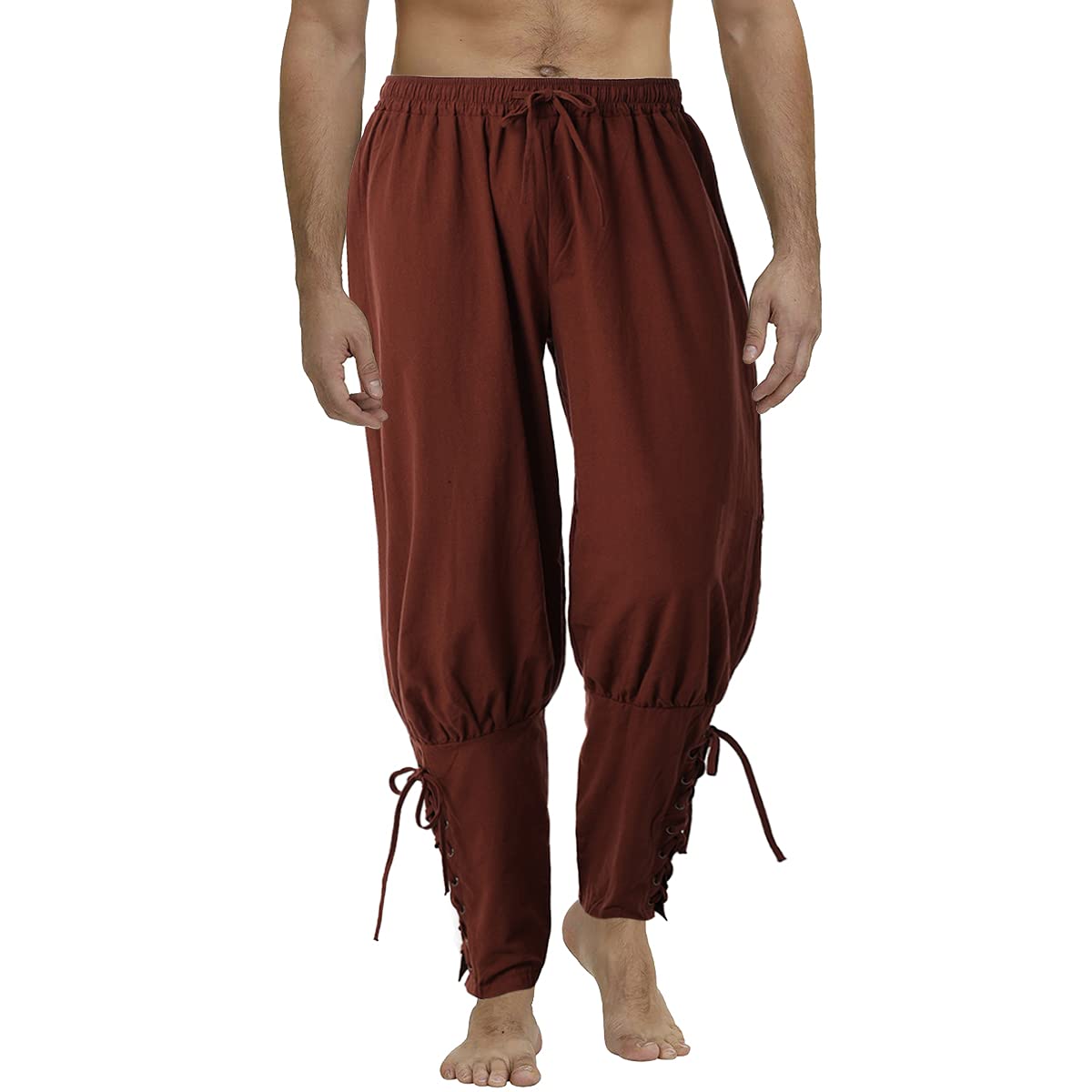 Men's Medieval Pants Viking Pirate Costume Trousers