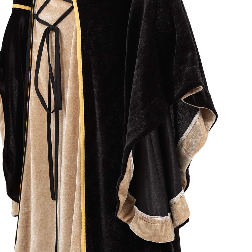 Black Women's Medieval Renaissance Costume Velvet Queen Dresses