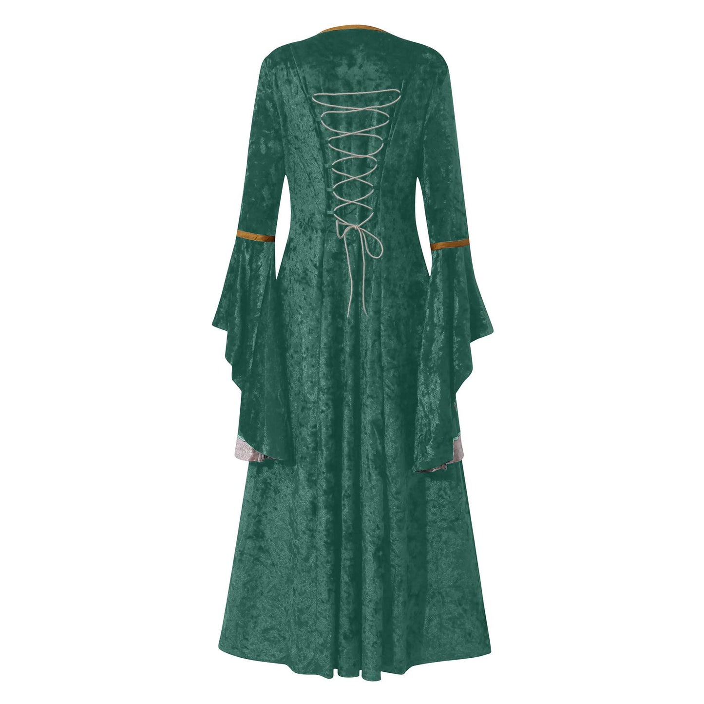 Wine Gothic Witch Medieval Wedding Dress Renaissance Dress for Women