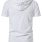 Modern Hemmed Summer Weight Cotton Tunic with Hood