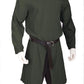 Moomphya Mens Renaissance Tunic Pirate Viking Retro Medieval Shirt Gothic Victorian Halloween Costume Tee (Without Belt) Medium Green