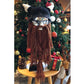 Creative Barbarian Knit Beard Hat Funny Knit Hat Wig Beanie Hat Beard Facemask V-brown