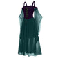 Renaissance Gothic Dress for Women Halloween Costume Off Shoulder Lace Trumpet Sleeve Dresses Medieval Steampunk Dress 03-dark Green Vintage Dress Small