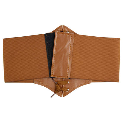 Womens Corset Belts Lace-up Tied Waspie Belt Retro Waist Cinch Belt