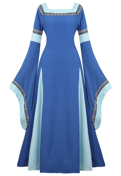 Renaissance Dresses for Women Medieval Costume Irish Long Over Dress Victorian Vintage Halloween X-Large 6508-dark Green