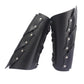 GelConnie Leather Gauntlet Wristband Viking Leather Arm Guard Medieval Armor Bracers Leather Armband Wrist Guards Cosplay Black Leather Bracers