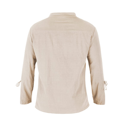 Viking Lace-Throat Slim Fit Tunic