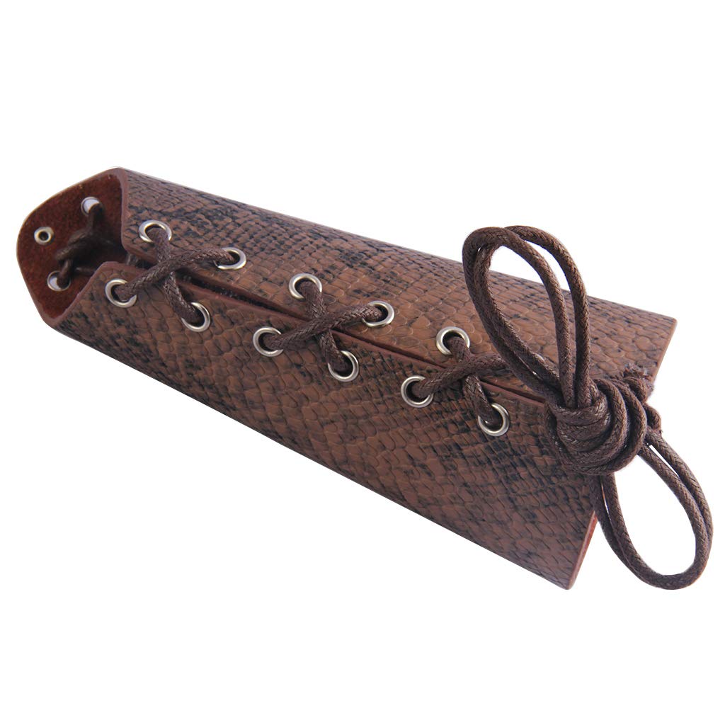 GelConnie Leather Gauntlet Wristband Viking Leather Arm Guard Medieval Armor Bracers Leather Armband Wrist Guards Cosplay Black Leather Bracers