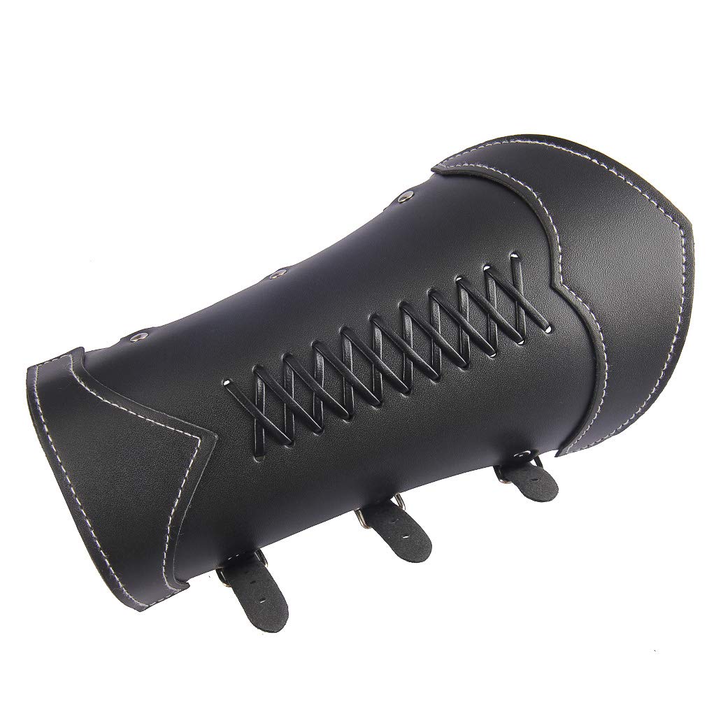 Leather Gauntlet Wristband Medieval Archery Bracers