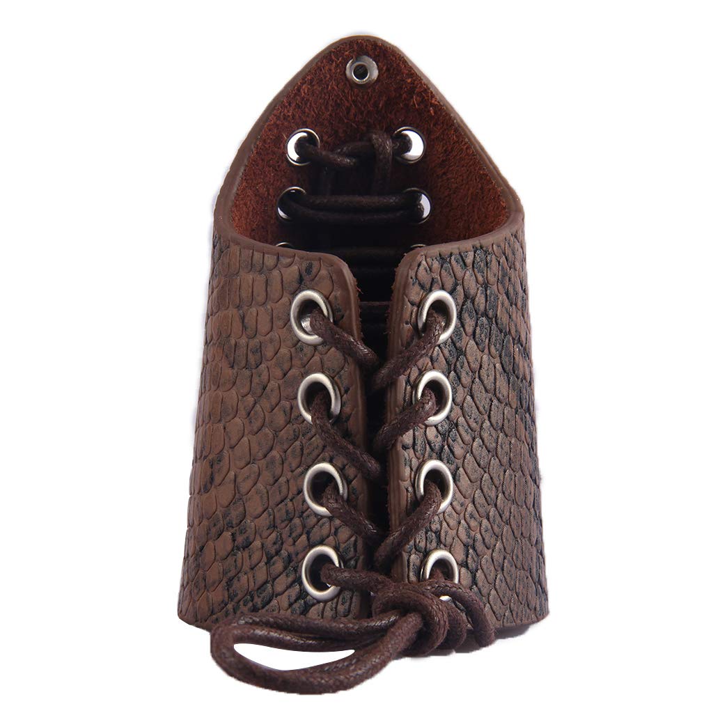 Leather Gauntlet Wristband Medieval Archery Bracers