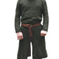 Mens Renaissance Tunic Pirate Viking Retro Medieval Shirt Gothic Victorian Halloween Costume Tee (Without Belt) Medium Green