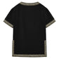 Gafeng Kids Medieval Knight Costume Tunic Renaissance V Neck Shirt Viking Vintage Warrior Halloween Tops Black 10-12 Years