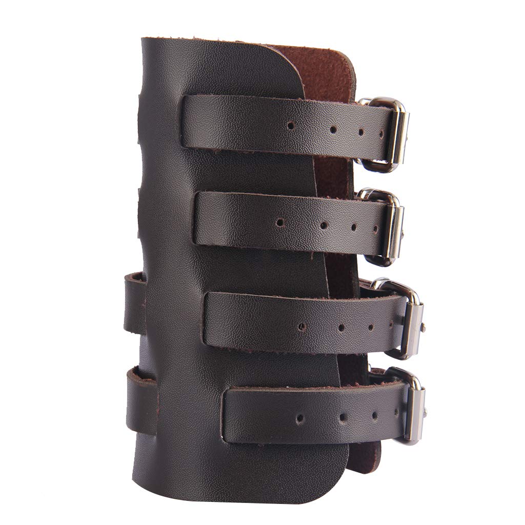 Leather Gauntlet Wristband Medieval Archery Bracers