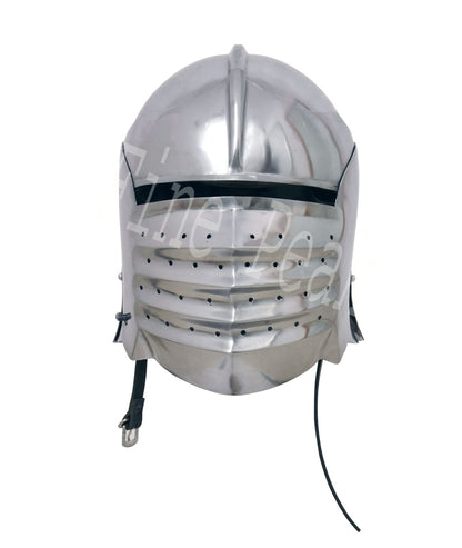 Medieval North Italian bellows face Visored Sallet Late Helmet
