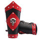 GelConnie Leather Gauntlet Wristband Viking Leather Arm Guard Medieval Armor Bracers Leather Armband Wrist Guards Cosplay Black Leather Bracers