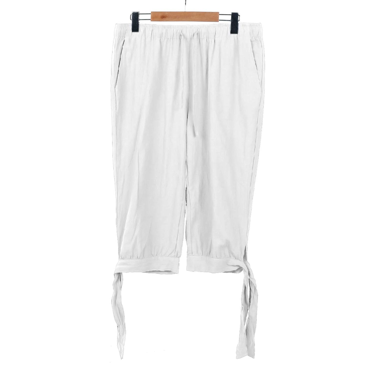 Calf-Length Tie-Hem Ketill Pants