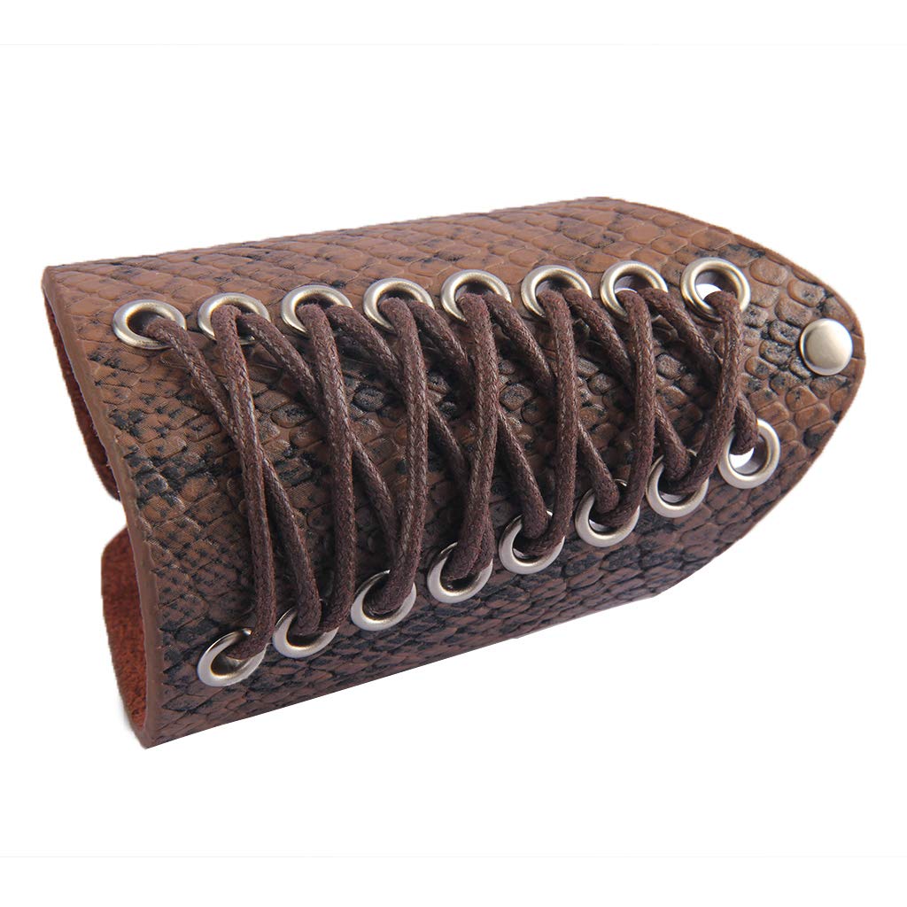 Leather Gauntlet Wristband Medieval Archery Bracers