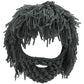 Creative Barbarian Knit Beard Hat Funny Knit Hat Wig Beanie Hat Beard Facemask V-brown