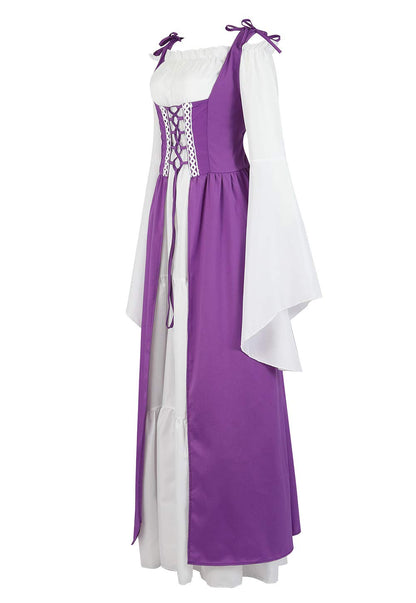 Renaissance Dresses for Women Medieval Costume Irish Long Over Dress Victorian Vintage Halloween X-Large 6508-dark Green
