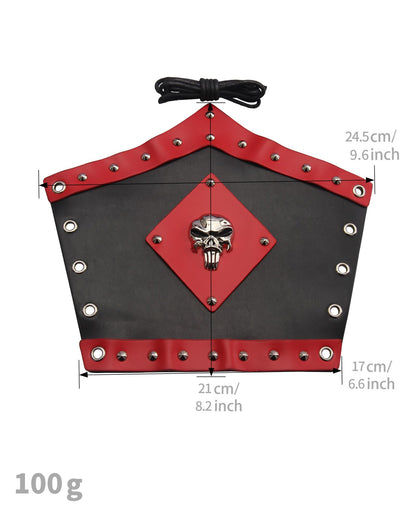 GelConnie Leather Gauntlet Wristband Viking Leather Arm Guard Medieval Armor Bracers Leather Armband Wrist Guards Cosplay Black Leather Bracers