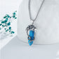 AENEAS Turquoise Dragon Necklace for Men - Sterling Silver Gift Jewelry - 20+2''