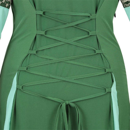 Renaissance Dresses for Women Medieval Costume Irish Long Over Dress Victorian Vintage Halloween X-Large 6508-dark Green