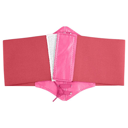 Womens Corset Belts Lace-up Tied Waspie Belt Retro Waist Cinch Belt