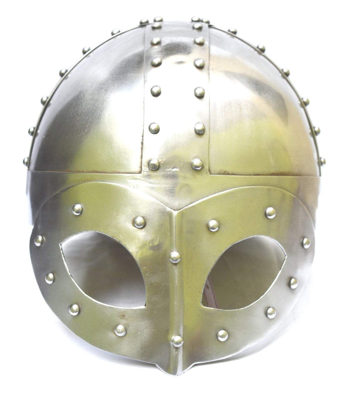 Bright Steel Gjermundbu Medieval Viking Helmet