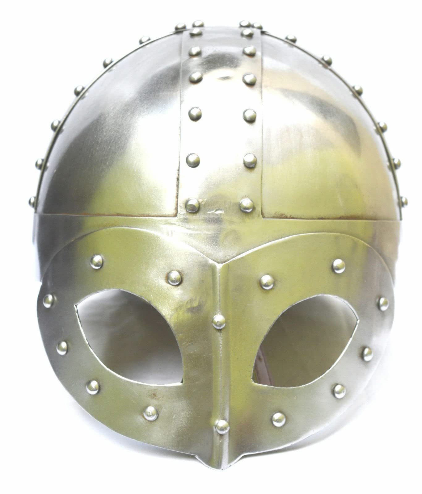 Bright Steel Gjermundbu Medieval Viking Helmet