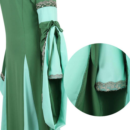 Medieval Dresses For Women Black Renaissance Dress Women Costumes Halloween Plus Size Witch Costume X-Small Blue6508