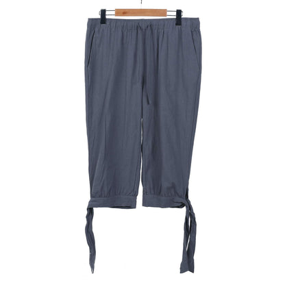 Calf-Length Tie-Hem Ketill Pants