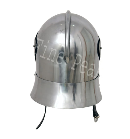 Medieval North Italian bellows face Visored Sallet Late Helmet