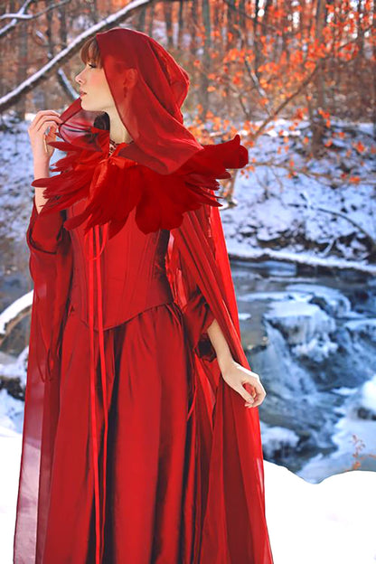 HOMELEX Black Witch Velvet Cloak Halloween Maleficent Hooded Cape Queen King Robe Outfit Renaissance Medieval Costume Green