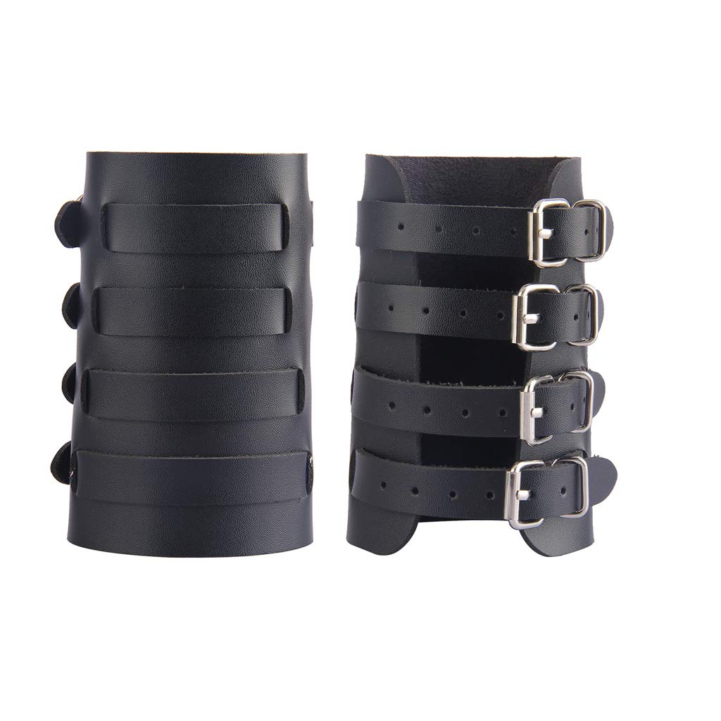 JAOYU Leather Bracers Arm Armor Viking Cuffs