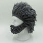 YEKEYI Viking Beard Beanie Horn Hat Winter Warm Mask Knitted Wool Funny Skull Cap One Size Horn Brown
