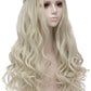 Mersi Silver Wigs for Women Costume Wig Long Braided Hair Wigs for Party Halloween (Silver) S039S