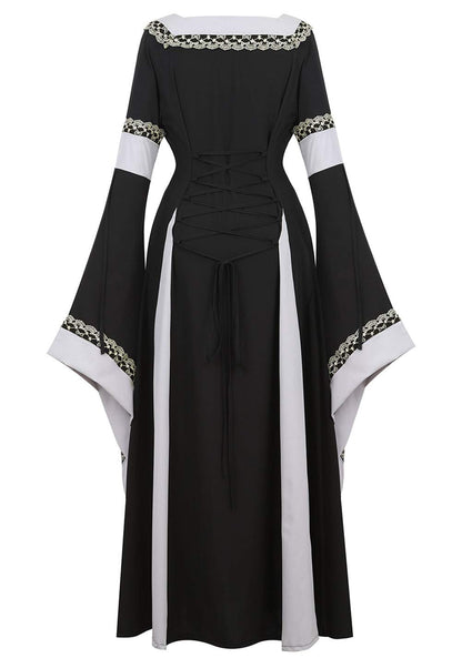 Renaissance Dresses for Women Medieval Costume Irish Long Over Dress Victorian Vintage Halloween X-Large 6508-dark Green