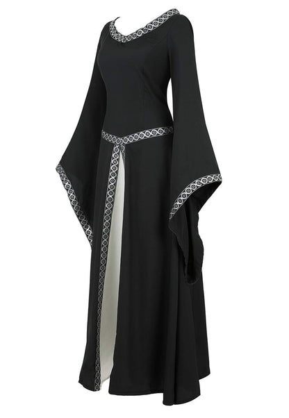 Renaissance Dresses for Women Medieval Costume Irish Long Over Dress Victorian Vintage Halloween X-Large 6508-dark Green